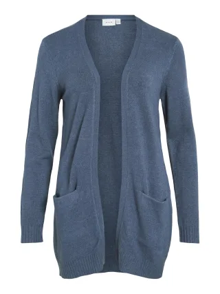 VILA - VIRIL OPEN L/S KNIT CARDIGAN - NOOS Vintage Indigo - Gr. - XL
