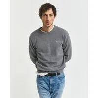 Gant Rundhalspullover CLASSIC COTTON C-NECK Premium Strickpullver aus weicher 100% Baumwolle, Übergangspullover