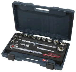 KS Tools 1/2" CHROMEplus Steckschlüssel-Satz, 22-tlg - 918.0625