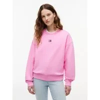 Tommy Jeans Kapuzensweatshirt TJW BXY BADGE CREW EXT Baumwolle, Kängurutasche