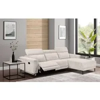 OTTO home Ecksofa LUND Cord, L-Form, 261 cm, man. o. elektr. Relaxfunktion (mit USB-A), USB-C bei elektrischer Variante und Kopfteilverstellung