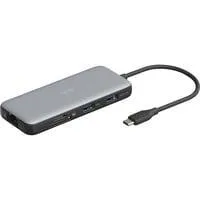 7-Port USB-C Docking Station, Dockingstation grau/schwarz
