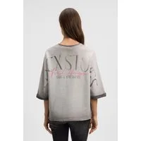 SOCCX Sweater mit Rollkanten am Ausschnitt und Saum
