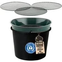 BigDean Gartensieb aus Metall mit 3 Maschenweiten 6,4 mm/9,5 mm/12,7 mm - Erdsieb, Kunststoff, Metall, (Packung, 1-St., Gartensieb), Robustes Metall, Vielseitig Einsetzbar
