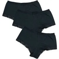 Toker Collection® Panty Damen Hipster / Panty mit weicher Spitze 3 Stück (Packung, 3er Pack)