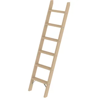 Munk Stufen-Anlegeleiter Holz ohne Traverse - 033706