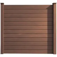 HORI Zaun HORI WPC Sichtschutzzaun Stecksystem, Gartenzaun witterungsbeständig, (Komplettset, 23-St., 5x Sichtschutzzaun 6x Verbindungspfosten 6x Konsole 6x Pfostenkappe), 5x Sichtschutzzaun 6x Verbindungspfosten 6x Konsole 6x Pfostenkappe