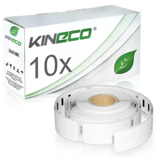 10 Etiketten für Dymo 99017 S0722460 12x51mm