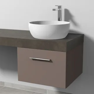 Sanipa Waschtischunterbau mit Auszug 2morrow (G3320) 340x500x520 Taupe-Matt, G33201T G33201T