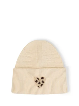 Tom Tailor - Beanie Mütze mit Badge whisper offwhite melange - Gr. - OS