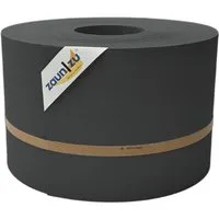 zaunzu Sichtschutzstreifen Premium für Doppelstabmatten Zaunblende Anthrazit, 50m, (1 Rolle, genarbte Oberfläche), 5 Jahre garantierte Farbechtheit