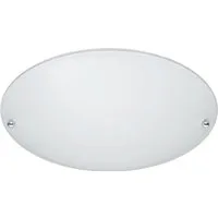 TRIO Leuchten LED Deckenleuchte rund mit Glas Lampenschirm Ø25cm, Leuchtmittel dimmbar, LED wechselbar, Warmweiß, klein-e Deckenlampe flach, Deckenbeleuchtung mit E27 Leuchtmittel