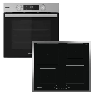 BAUKNECHT Backofen-Set "BAKO 780 Steam IND IN" mit 1-fach-Teleskopauszug Hydrolyse Set, 2 Stk. tlg. GentleSteam – für ein saftiges Inneres und ein knuspriges Äußeres