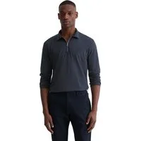 Marc O'Polo Langarm-Poloshirt Jersey regular fit aus reiner Bio-Baumwolle