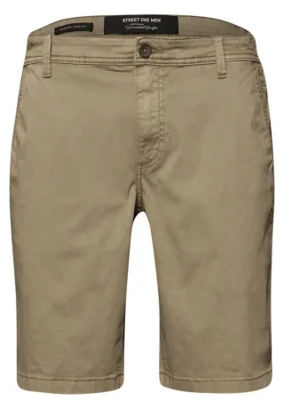 Street One - Chino Shorts im Regular Fit mit Taschen beige - Gr. - 31