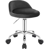 Woltu Bürostuhl, mit Rollen Drehhocker höhenverstellbar Sitzhöhe 43-54,5 cm