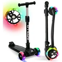 Apollo Dreiradscooter LED Kinderscooter Kids pro 4, Kinderroller mit LED Wheels, höhenverstellbar Für Kinder ab 3 Jahren