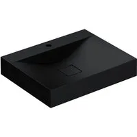 doporro Aufsatzwaschbecken Waschbecken Waschtisch aus Mineralguss BTH: 60/80/100/120x48x12 Col810