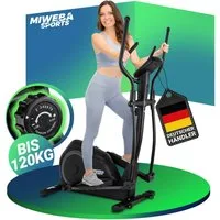 Miweba Sports Crosstrainer MC500 Heimtrainer (Crosstrainer für zu Hause leise, Ellipsentrainer, Heimtrainer, Stepper, Fitnessgerät, Heimtrainer, Crosstrainer, Ellipsentrainer), Heimtrainer mit Pulsmessung