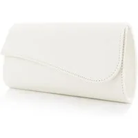 White Lady Clutch Julia Satin Clutch