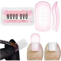 LuxusKollektion Nageldesign Zubehör Dual Forms Zehennagel 300 Polygel 15 Toe Nail Dual Form Pink 300_EU