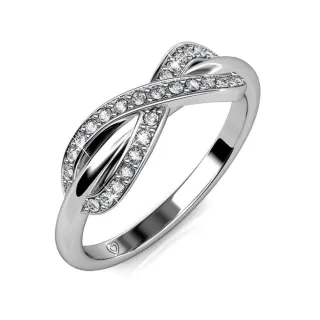 Trist Ring - Silber und Kristall
