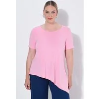 MIAMODA T-Shirt T-Shirt A-Linie asymmetrischer Zipfelsaum