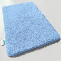 Floordirekt Badematte Sky Extra weich & saugstark, Fußbodenheizung geeignet, Hochflor, Höhe 30 mm, Rutschhemmende Rückseite, Waschmaschinen & Trockner geeignet, Polyester, Rechteckig, ohne Ausfransen dank gekettelten Rändern, Trittschalldämmend