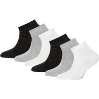 Ewers Sneakersocken Sneaker Socken 6er Pack Uni (6-Paar)