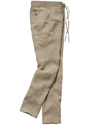 Mey & Edlich Herren Hitzesieger-Leinenhose Beige 100 % Leinen