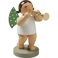 Wendt & Kühn Weihnachtsfigur Engel mit Trompete 650/36, Haarfarbe zufällig blond oder braunhaarig
