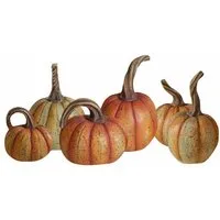 Mirabeau Dekoobjekt Kürbis 6er Set Yokane orange/grün