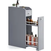 VASAGLE Badkommode Badezimmerschrank, Toilettenschrank mit Schubladen