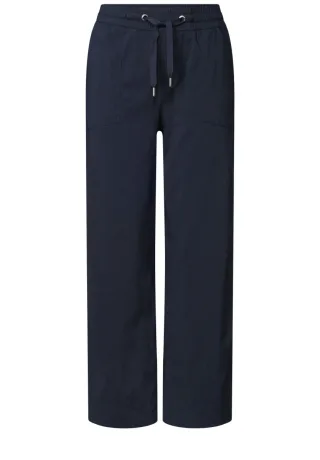 Street One - Stoffhose Straight Fit blau - Gr. - 28