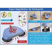 Maximex Teppichkehrer Trapez Teppichkehrer für Teleskopstiel