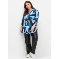 Sheego Klassische Bluse Tunika 3/4-Arm