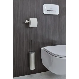 Herzbach Living Toilettenbürstengarnitur 36.810000.1.14 Wandmontage, Edelstahlfinish