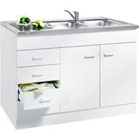 KOCHSTATION Spülenschrank KS-Elster Breite 120 cm
