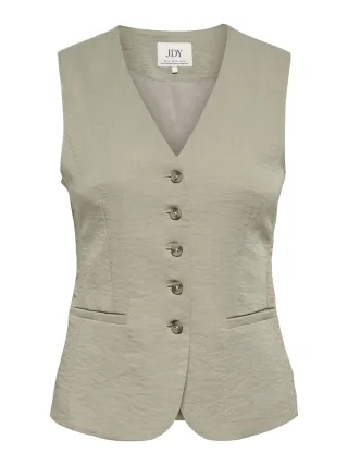 JDY - JDYRIVER S/L WAISTCOAT TLR Weathered Teak - Gr. - L