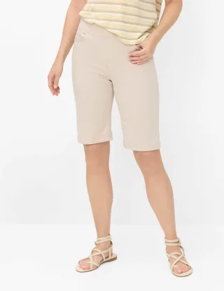 Raphaela by Brax Damen Bermuda Style PAMINA BERMUDA BEACH, hellbeige, Gr. 42