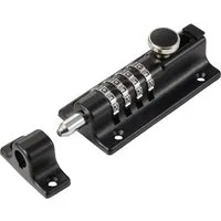 Sygonix Türriegel Sygonix SY-7065776 Schlossriegel Schwarz