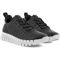Ecco Gruuv Lea (weiches Nappaleder) schwarz Damen Sneaker