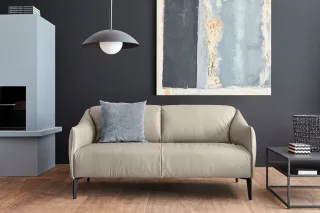 W.SCHILLIG 2,5-Sitzer "sally" mit Metall-Winkelfüßen in Schwarz pulverbeschichtet, Breite 174 cm