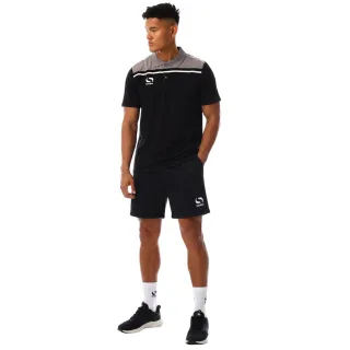Sondico - "Precision" Poloshirt für Herren, Mit Kragen (Schwarz/Holzkohle)