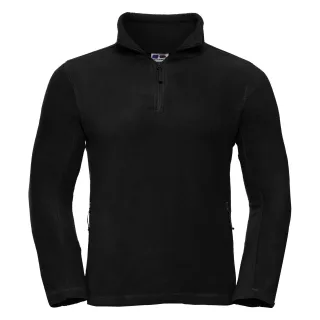 Russell Herren 1/4 Zip Outdoor Fleece Top (Schwarz)
