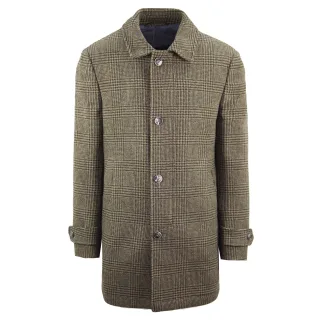 Hackett London gewaschener Woll-Männerbraun Mantel