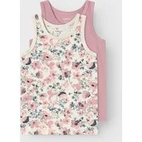 Name It Unterhemd NMFTANK TOP 2P NOSTALGIA FLOWER NOOS (Packung, 2-St)