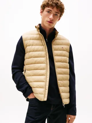 PACKABLE RECYCLED VEST camel - Gr. - M