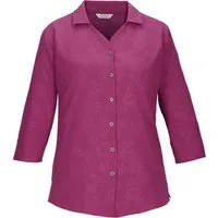 Killtec Funktionshemd KOS 62 WMN WVN SHRT Schnelltrocknende Bluse mit floralem Print und Rückenraffung