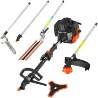 FUXTEC Benzin-Motorsense FX-MT252ER, 44 cm Arbeitsbreite Messer, 5in1 Multitool, 3PS, 52ccm, 30.5cm Schnittbreite, 40cm Schnittlänge